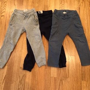 Lot of 3 Zara boys sweatpants